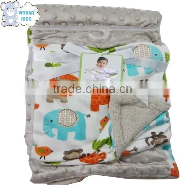 Wholesale soft touch baby warm blanket