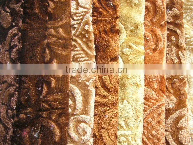 2013 New pattern middle east fabric,polyester tricot velvet, warp knitting velvet fabric