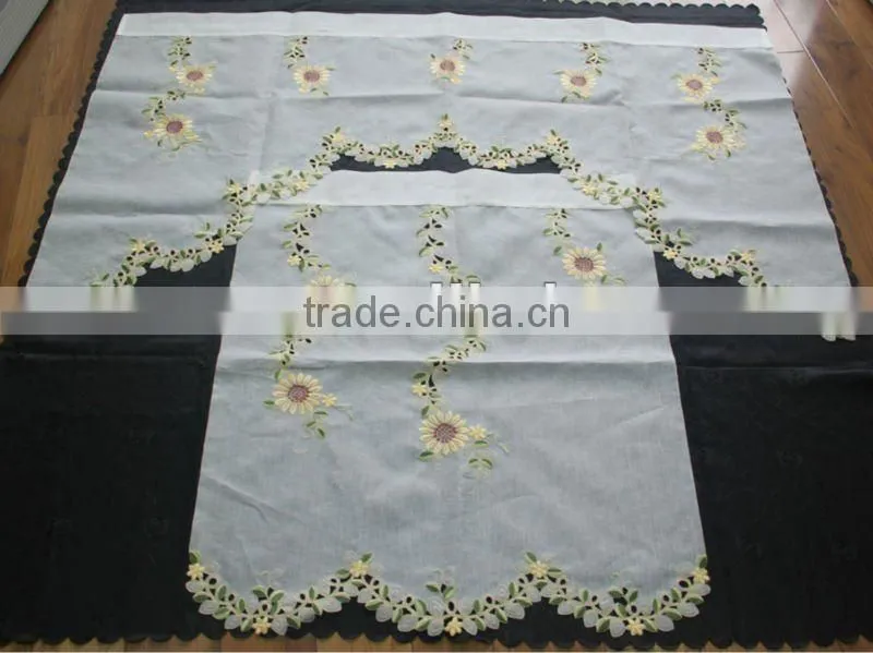 Colorful kitchen curtains