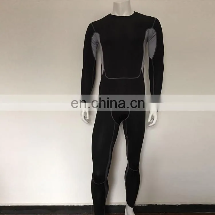 cut and sew bottom mixed color sport suit