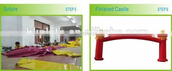 Outdoor promotional inflatable circle door design arch for hot sale