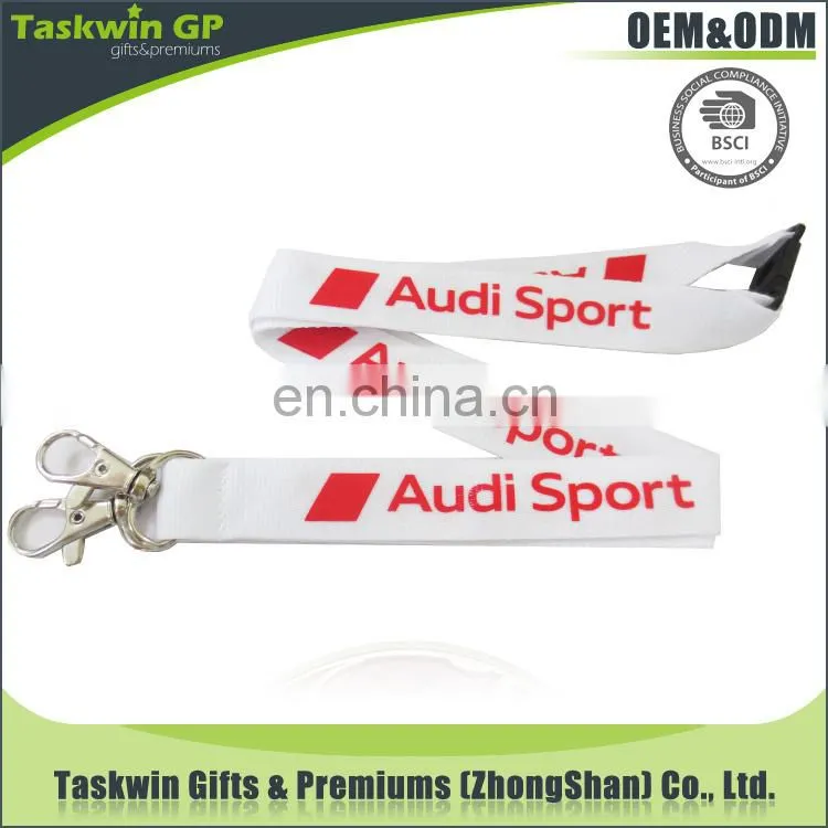 cheap custom lanyards no minimum order/yellow polyester lanyard with promotional phrase