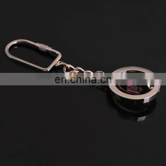 Custom logo Spinner metal keychain