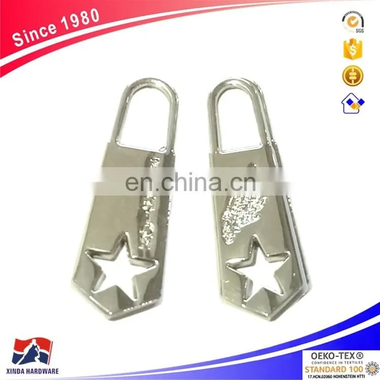 Latest custom alloy zipper puller for clothing