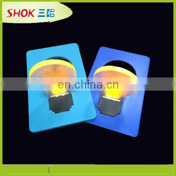 Customized fashion greeting LED credit card light Made in China
