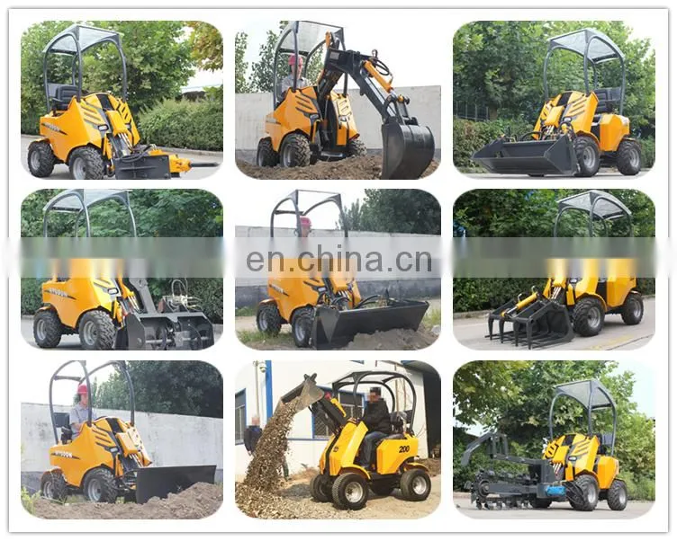 CE Approved articulated mini front end loader for sale