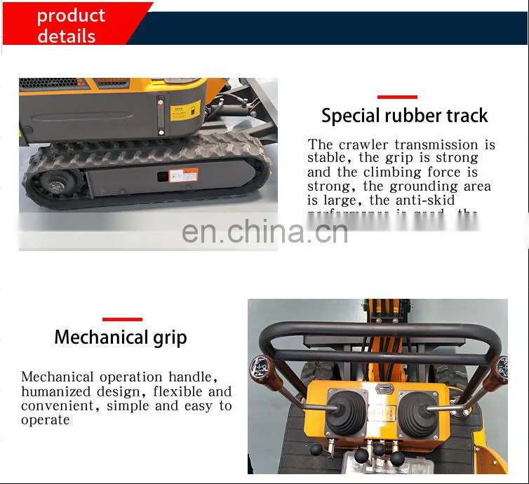 2.2 ton mini crawler excavator with steel track or rubber for sale cheap price