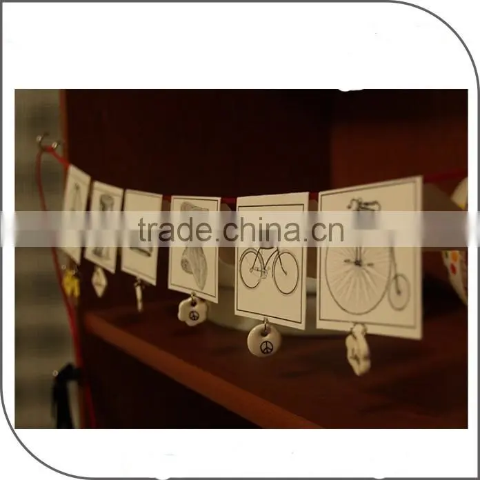 custom clothing & jeans paper hang tag string for gament