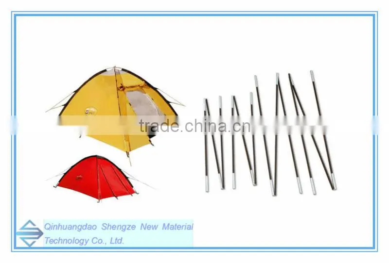 fiberglass tent pole/ FRP good quality tent poles/ Circle pressure test tent rod