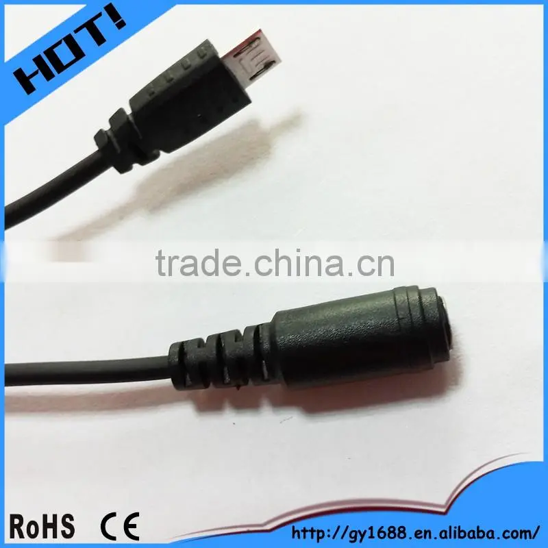 New product PVC jacket usb to aux cable female