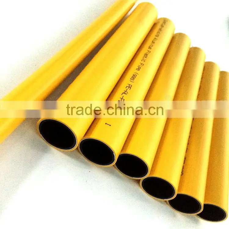 Profession supplier Best grade yellow pipe PEX-AL-PEX natural gas pipe with factory price