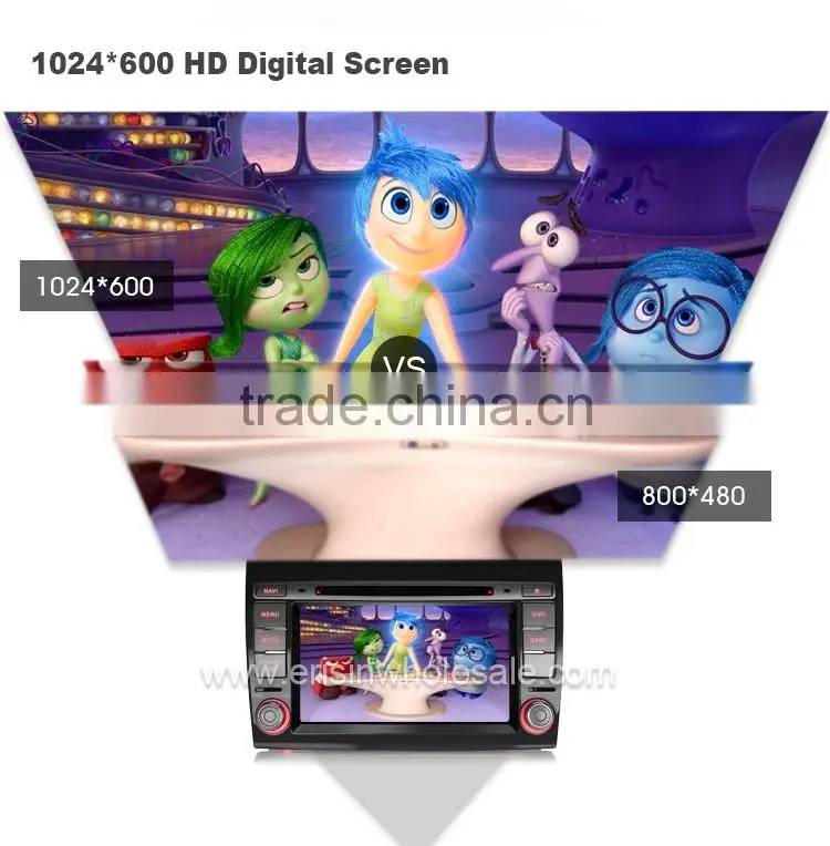 Erisin ES2700F 2 Din 7 inch Car DVD Player with GPS 3G WiFi for FIAT BRAVOD