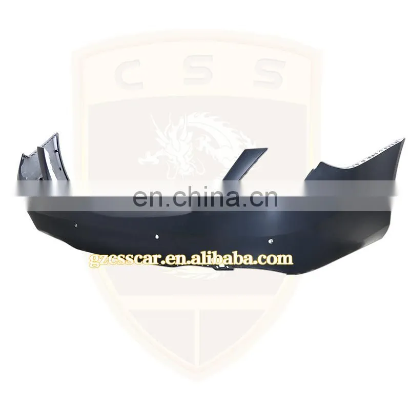 Car Accessories Auto Parts PP Material Front Bumper Rear lip Exhaust Tips 2018 Bens S class w222 S63 AMG Style Full Body Kit
