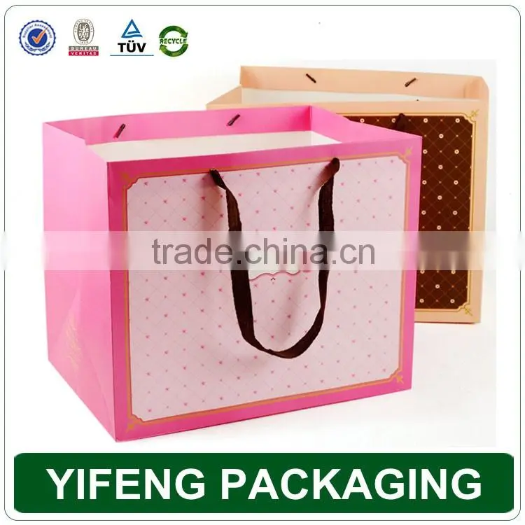 China Supplier customized popular wholesale paper carrying gift wine bottle bags