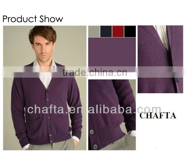 100% Yak Men cardigans