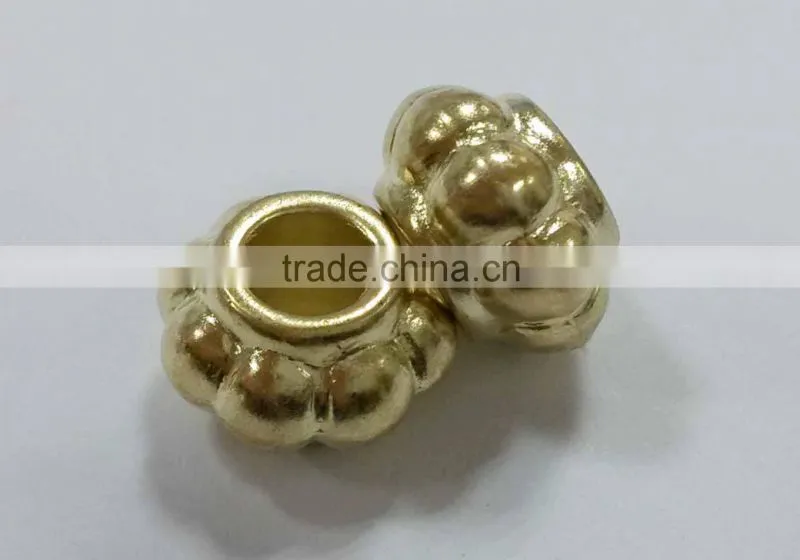 cheap brass gold lantern shape ABS cord end