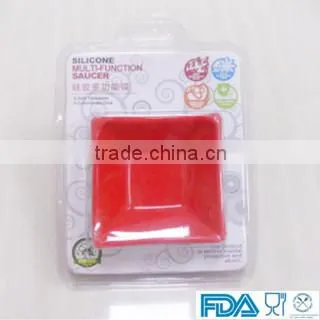 Newest dinner saucer silicone dish spice dish silicone