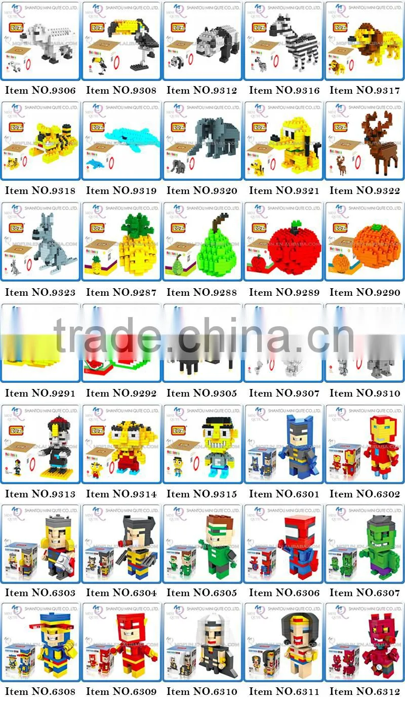 2016 new products Mini Qute loz diamond block 3d puzzle educational toys 3d games 3d puzzle toy