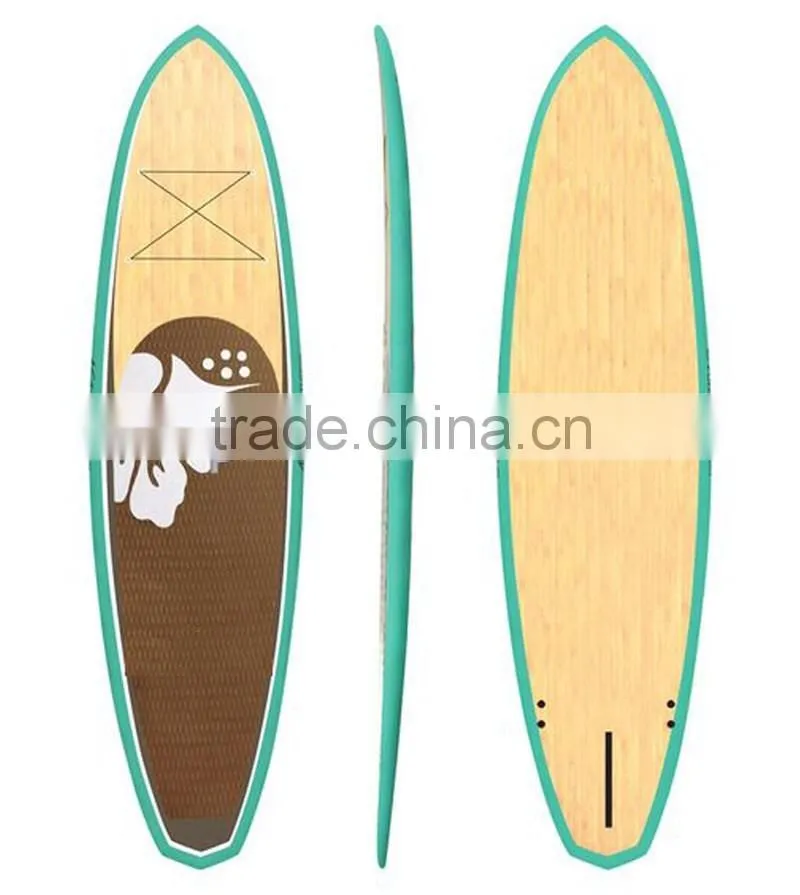 Epoxy surfboard eps foam fiberglass bamboo fiber board