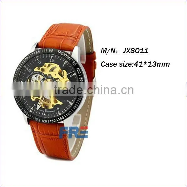 current fashion men watch transparent mechanical watches