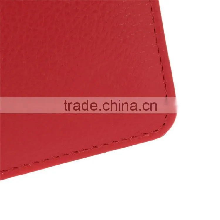 Italian leather passport holder with card slots slim travel passport holder