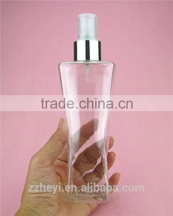 8oz 250ml clear square plastic lotion bottle empty for sale