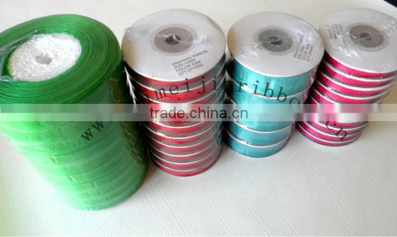 Metallic ribbon celebrate Christmas ribbon