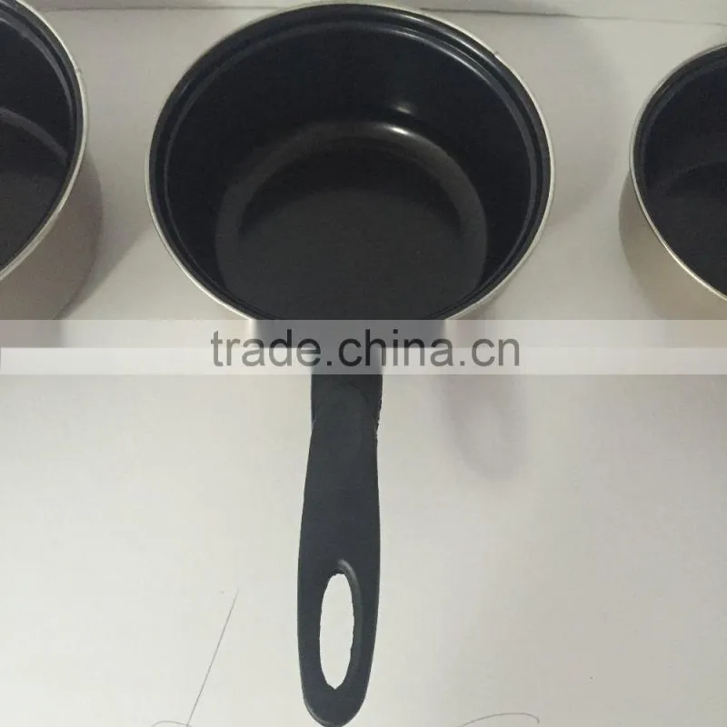 hot sales non stick carbon steel sauce pan cookware set