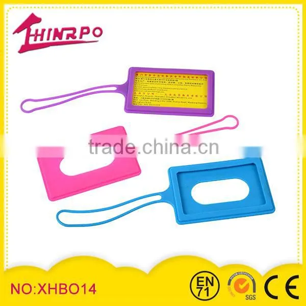 portable silicone luggage tag ,printed logo are available