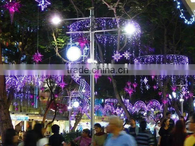 across street light for outdoor decoration light