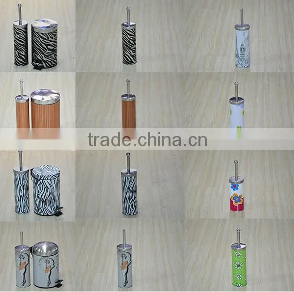 Printed Photo Toilet Brush And Holder Set