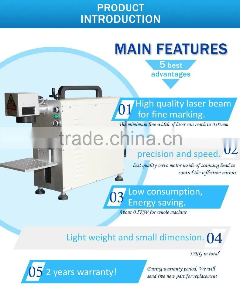 Fiber laser marking machine