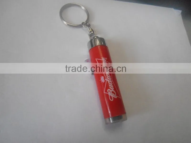 led custom design flashlight project all logo keyring to promotion
