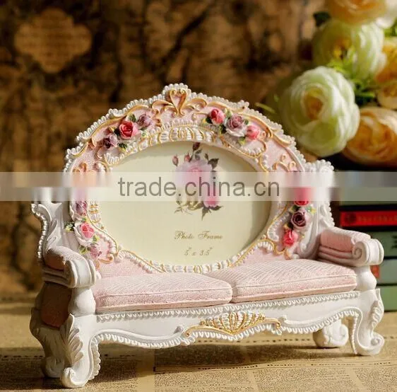 Eco-friendly Home Decor Rose Shaped Photo Frame