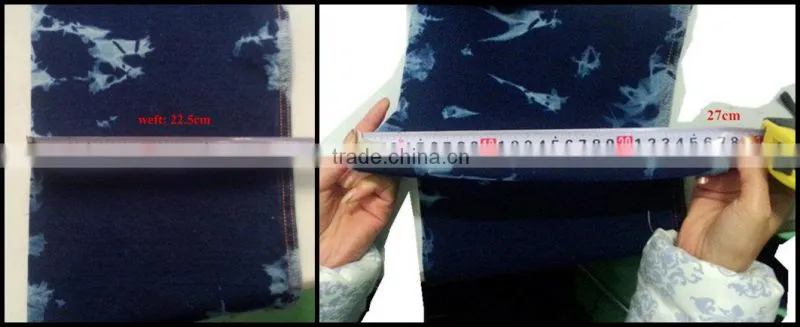 indigo dyed knitting denim fabric