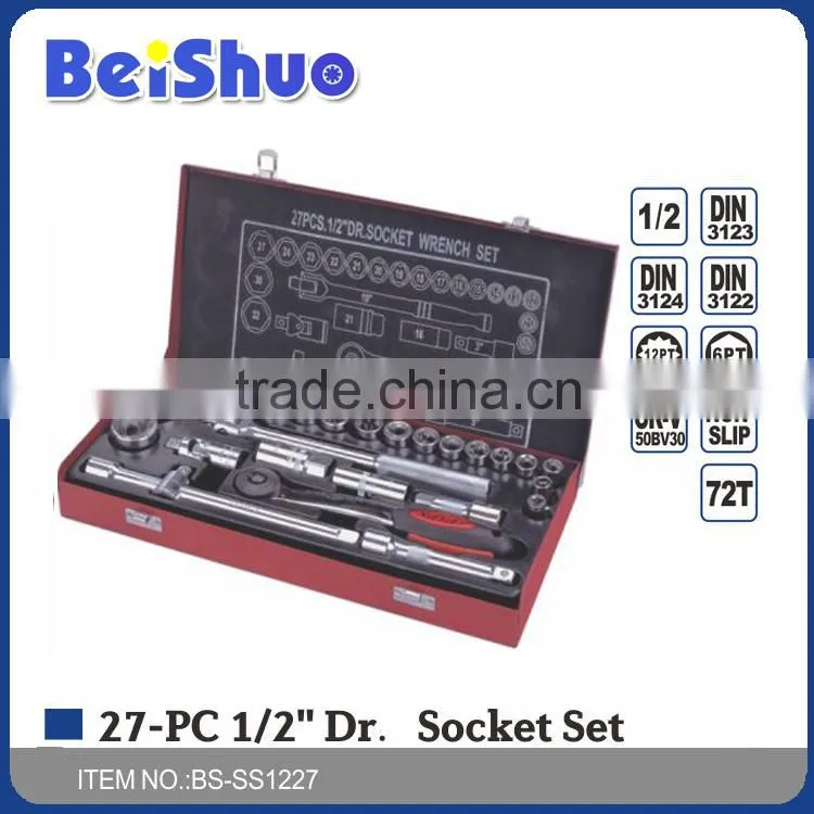 27Pcs 1/2'Dr.Socket Wrench Set