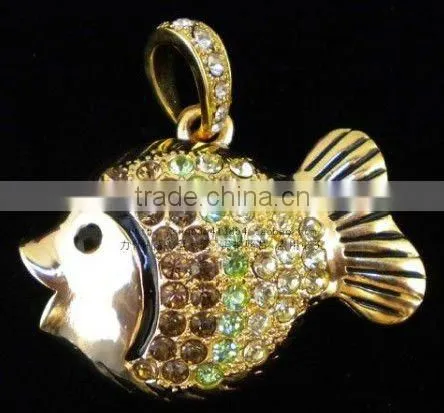 Fish shaped jewelry usb flash drives