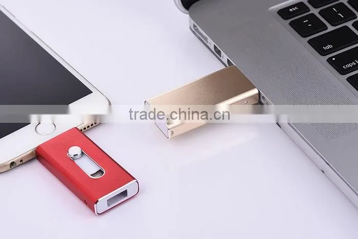 Aluminum Alloy OTG Usb Pen Drive For Iphone 16Gb