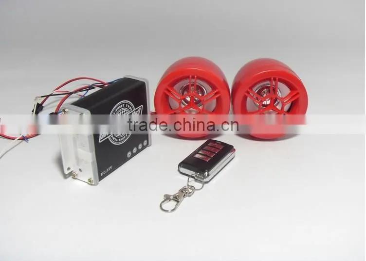 Waterproof with 2.5inch remote control for motorcycle mp3 player