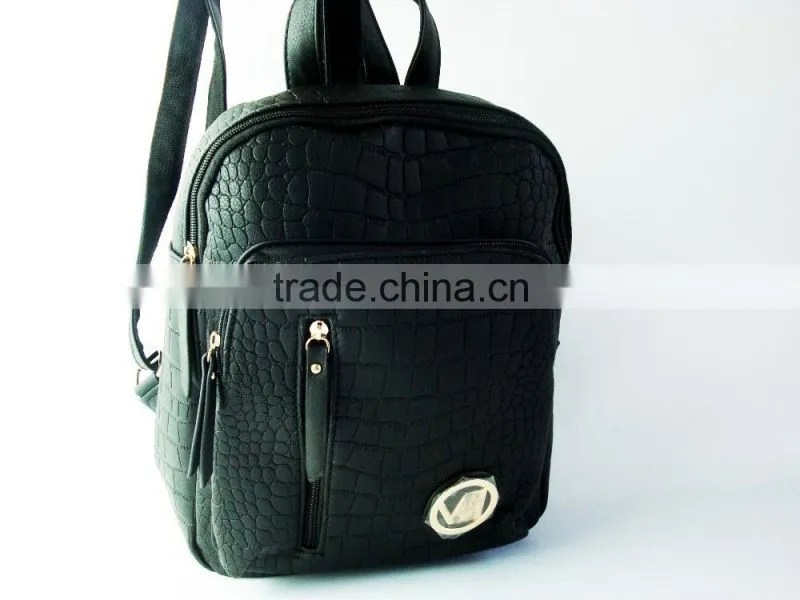 School Backpack And Fashionable Leather Bags PU Leather Backpack Bags Shoulder Bags For Unisex