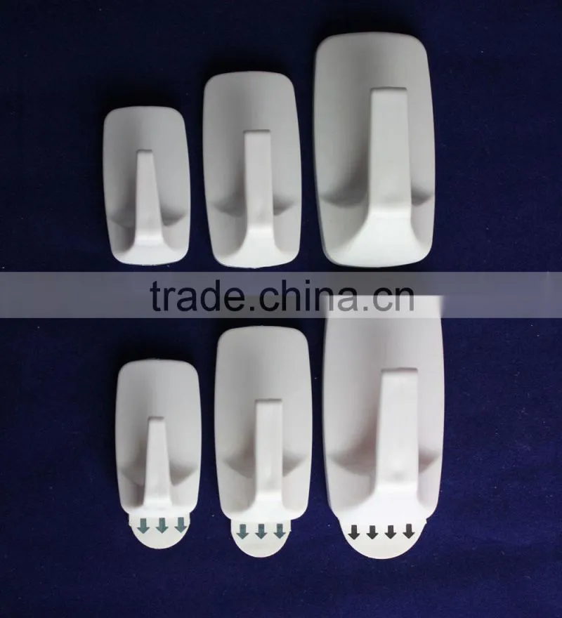 transparent adhesive plastic hooks clear