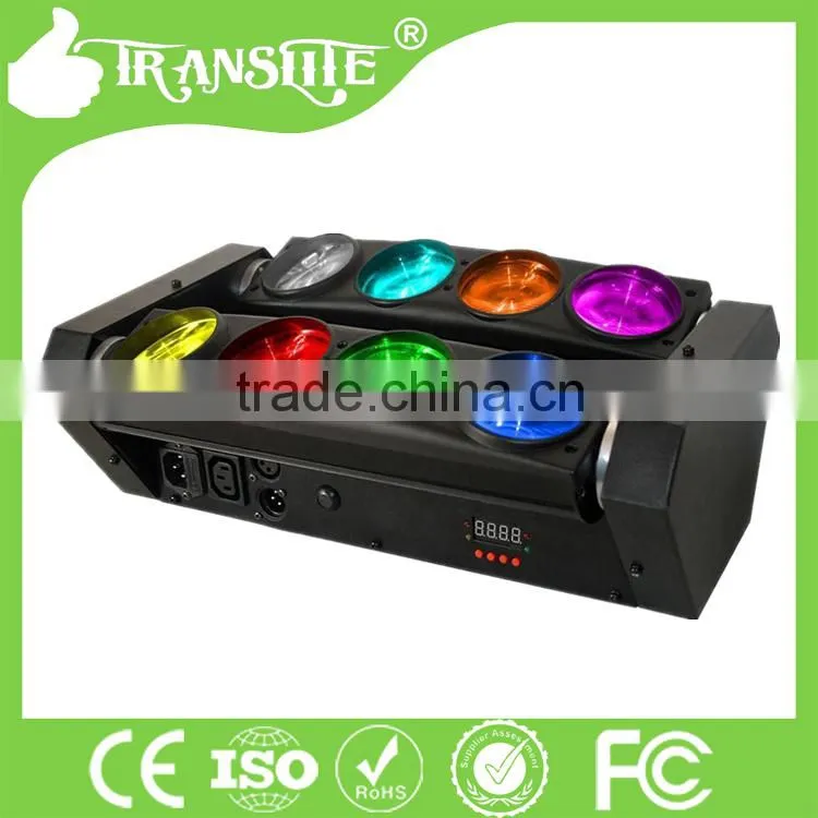 High quality stage uplight LED 8pcs 4IN1 led moving head spider light