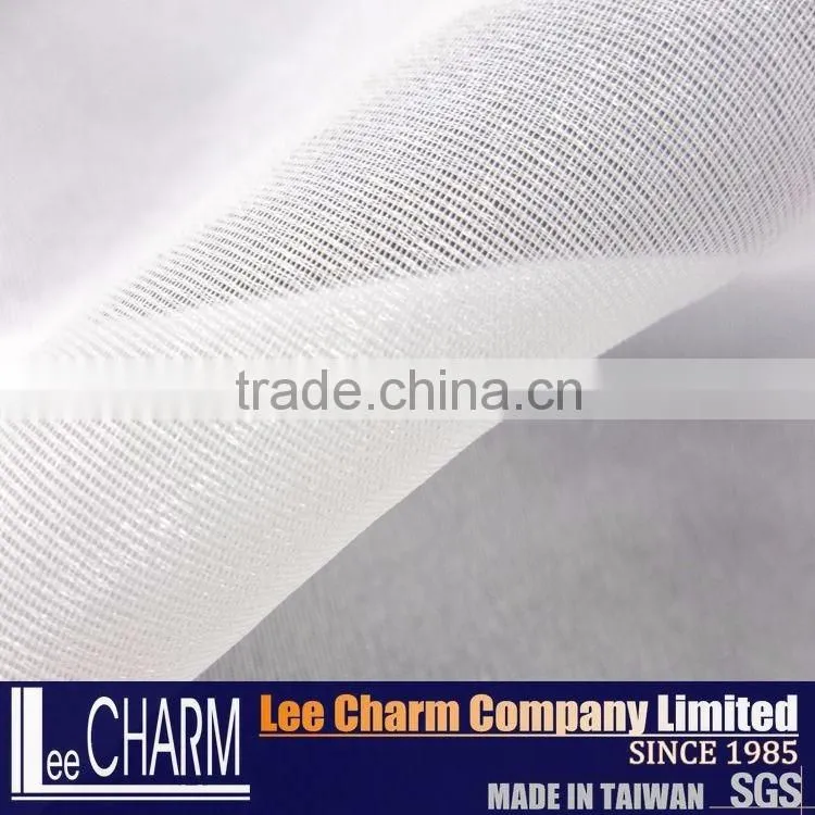 100% Polyester Satin Ivory Organza Fabric