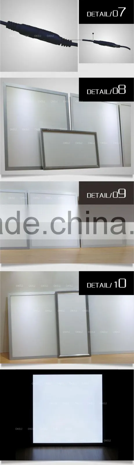 ultra thin 300x300 300x600 1200x300 led panel light with smd 2835 sanan chip