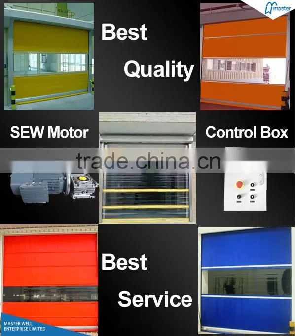 Industrial PVC High Speed Shutter Doors/Fast Rolling Door