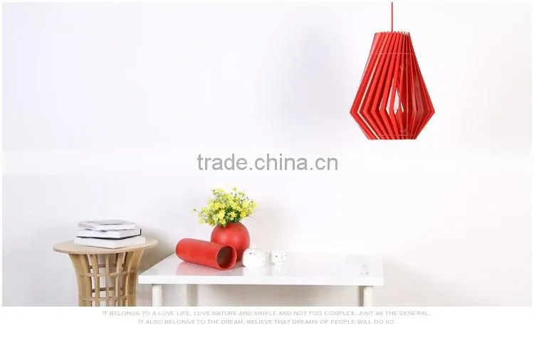LED pendant light JK-8005B-10 led light wooden veneer pendant lamp hanging lamp