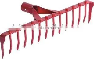 14T metal lawn rake head