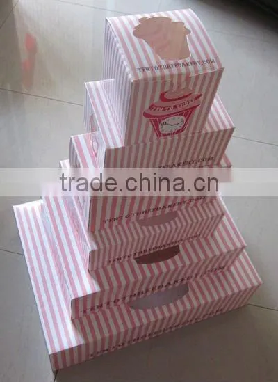 white pop Cupcake Box
