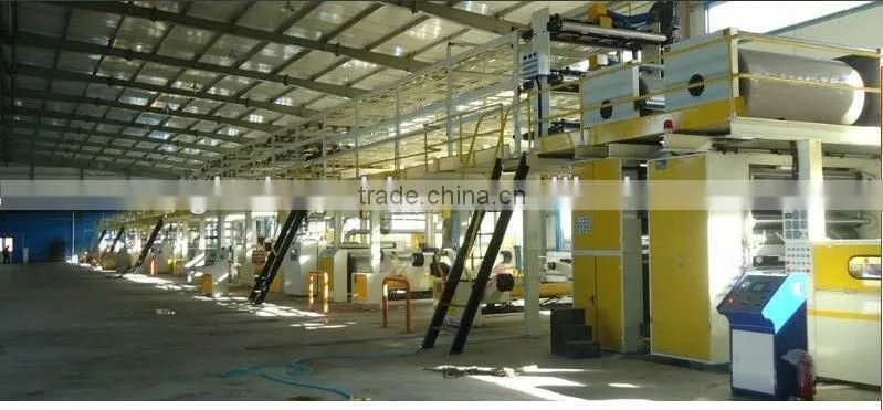full production line for corrugated paper board 5 layers