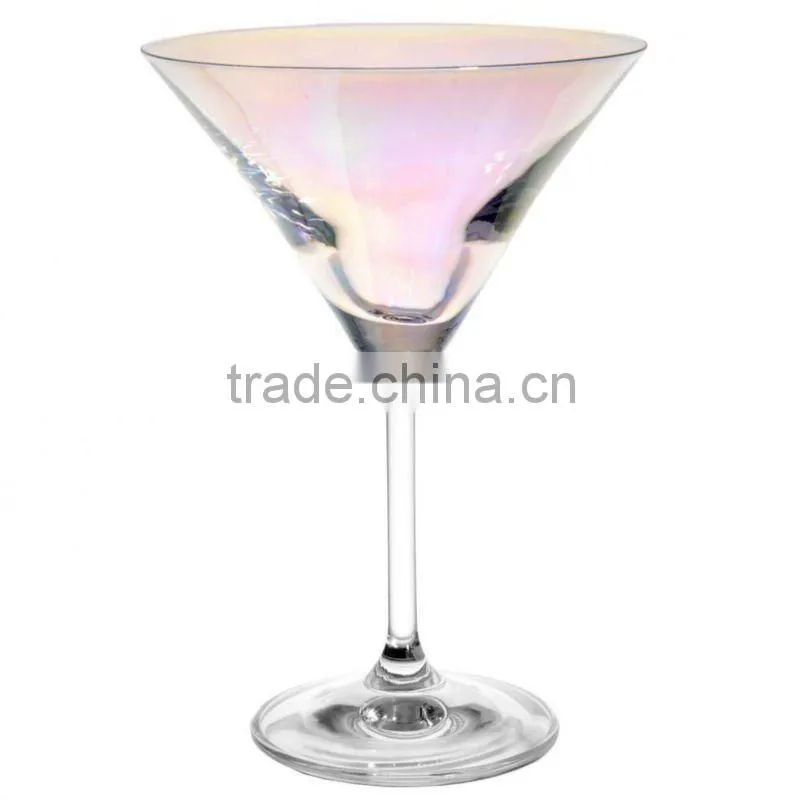 Rainbow cocktail glass